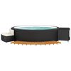 vidaXL Hot Tub Surround Black PE rattan Large Black Hot Tub Surround