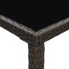 vidaXL Garden Bar Set Brown PE rattan Medium Garden Bar Set