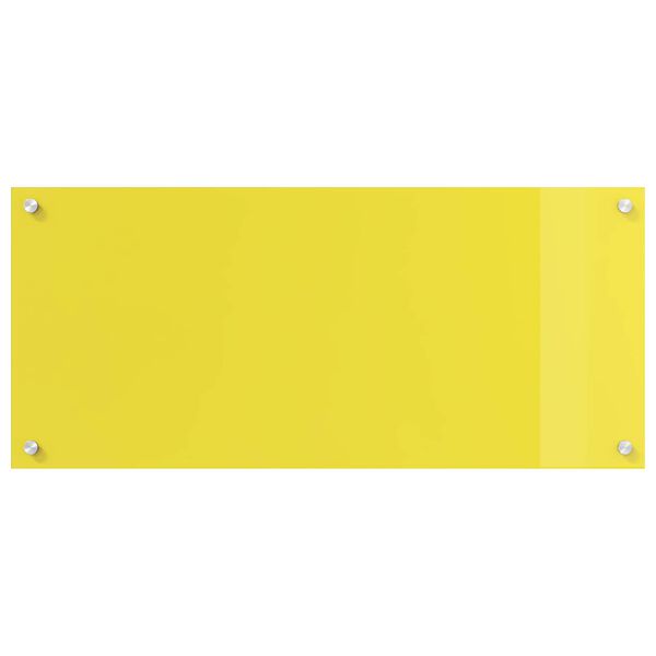 vidaXL Kitchen Backsplash Yellow 35.43 x 15.75 x 0.24 in