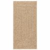 vidaXL Rug Beige 100% Polypropylene 23.6 x 43.3 in Durable Rug