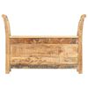 vidaXL Hall Bench Brown Solid Mango Wood 40.6x13.0x28.3 Entryway Bench