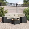 vidaXL Garden Sofa Set Black
