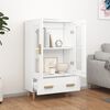 vidaXL Highboard White 27.6"x12.2"x45.3" Engineered Wood