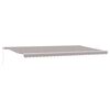 vidaXL Retractable Awning Retractable Light Grey 236.22" x 137.80