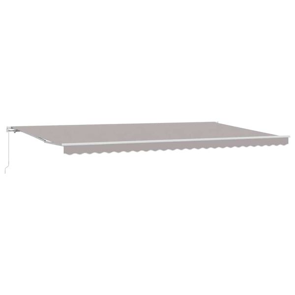 vidaXL Retractable Awning Retractable Light Grey 236.22" x 137.80