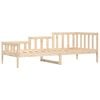 vidaXL Day Bed Natural wood Solid Pine Wood Single Day Bed Rectangular