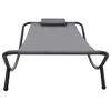 vidaXL Patio Bed Grey 200 x 35.4 " Steel