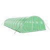 vidaXL Greenhouse Green PE (polyethylene), galvanized steel Large