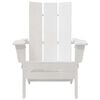 vidaXL Folding Adirondack Chair White 31.69 x 29.33 x 36.22 in HDPE