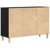 vidaXL Sideboard Black Oak 40.75 x 13.78 x 27.56 in Engineered Wood