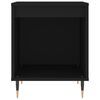 vidaXL Bedside Cabinet Set of 2 Black Engineered wood Standard