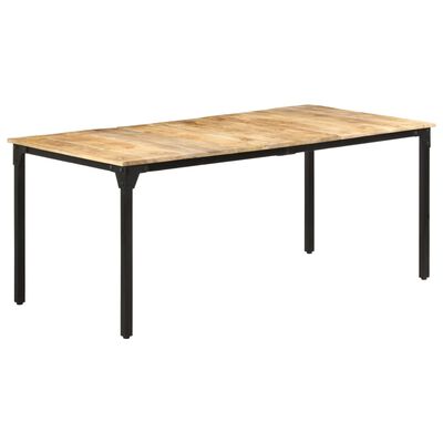 vidaXL Dining Table 70.9"x35.4"x29.9" Rough Mango Wood