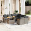 vidaXL Garden Sofa Set Grey