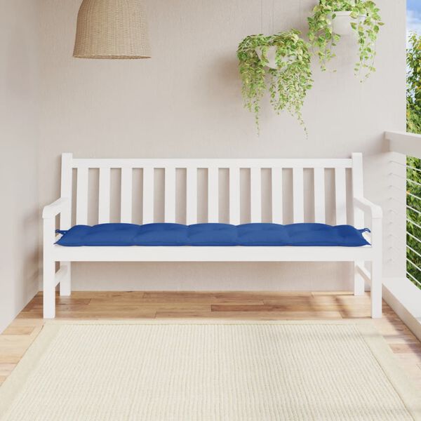 vidaXL Garden Bench Cushion Blue Oxford fabric 70.9 in x 19.7 in x 2.8 in