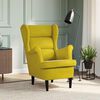 vidaXL Armchair Mustard Yellow Velvet (100% polyester), plywood Standard
