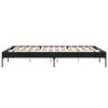 vidaXL Bed Frame Black Engineered wood and metal King Modern Bed Frame