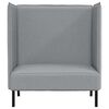 vidaXL Highback Sofa Light gray 109 x 56 x 121 cm fabric