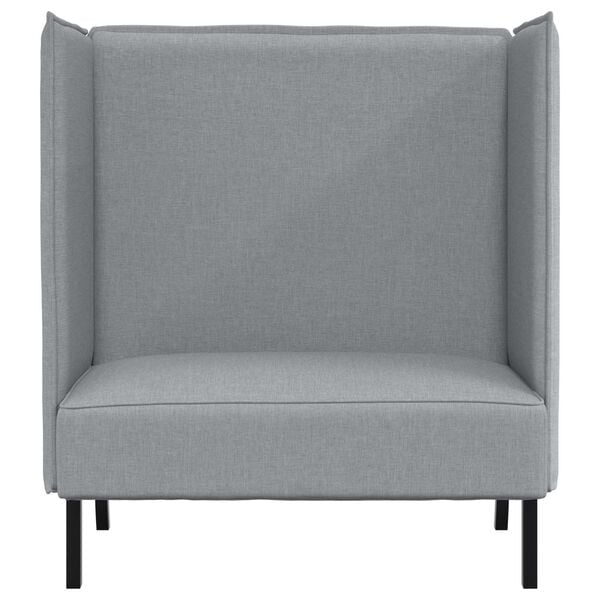 vidaXL Highback Sofa Light gray 109 x 56 x 121 cm fabric