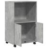 vidaXL Rolling Cabinet Concrete Grey Engineered Wood Medium