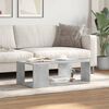 vidaXL Coffee Table Concrete grey Engineered wood Low Coffee Table