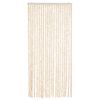 vidaXL Fly Curtain Beige and White 35.4x78.7" Chenille