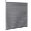 vidaXL Garden Fence WPC 207.1"x73.2" Gray
