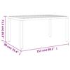 vidaXL Garden Dining Set Black Powder-coated aluminum, WPC, Textilene