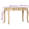 vidaXL Console Table Whitewashed mango wood Solid mango wood Large