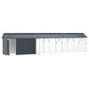 vidaXL Bird Cage Anthracite 248.03 x 40.55 x 55.91 in Galvanised Steel