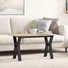 vidaXL Coffee Table Leg Black Powder-coated steel Standard Industrial