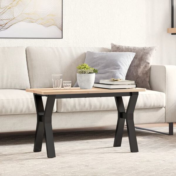 vidaXL Coffee Table Leg Black Powder-coated steel Standard Industrial