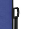 vidaXL Retractable Side Awning Blue Polyester with PU coating and Steel