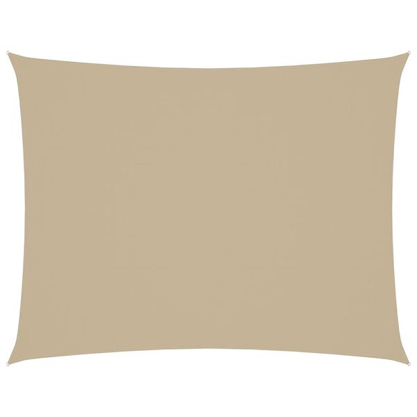 vidaXL Sunshade Sail Oxford Fabric Rectangular 6.6x11.5' Beige