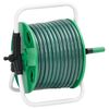 vidaXL Free Standing Green Hose Reel with 98.4 ' Hose PVC