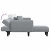 vidaXL L-shaped Sofa Bed Light grey