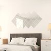 vidaXL Mirror Tiles Set of 24 Transparent Glass 5.9 in x 5.9 in