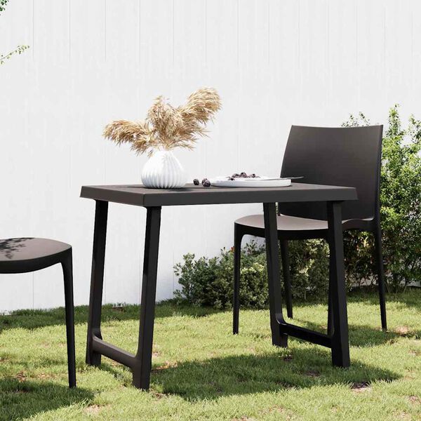 vidaXL Camping Table Anthracite Polypropylene (PP) Medium Modern