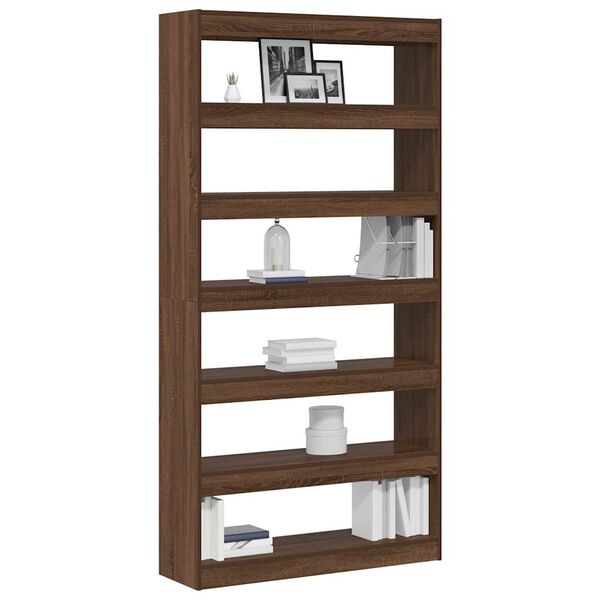 vidaXL Book Cabinet Brown Engineered wood