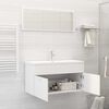 vidaXL Bathroom Furniture Set White Engineered wood Standard size