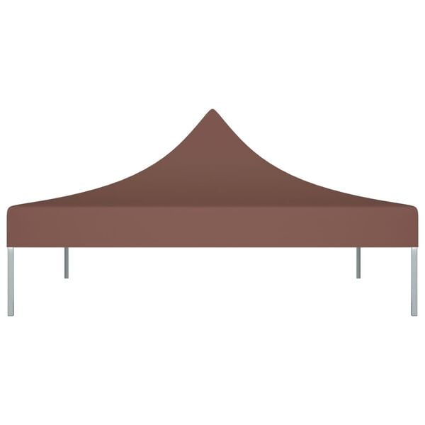 vidaXL Party Tent Roof 9.8'x9.8' Brown 0.9 oz/ft²