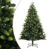 vidaXL Artificial Hinged Christmas Tree Light Green, Dark Green