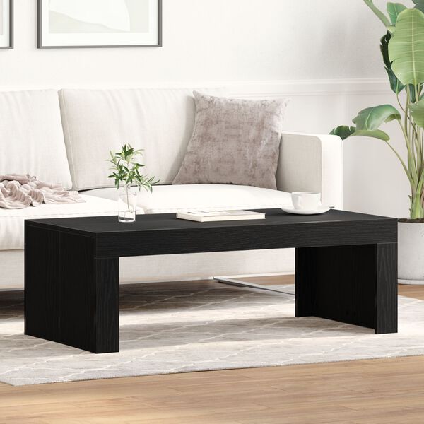 vidaXL Coffee Table Black Engineered Wood