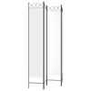 vidaXL 4-Panel Room Divider White 63"x86.6" Fabric