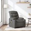 vidaXL Massage Recliner Chair Dark gray