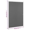 vidaXL Insect Screen White frame, Black mesh Aluminum frame, Fiberglass mesh