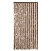 vidaXL Fly Curtain Beige and Light Brown 39.4x90.6" Chenille