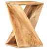 vidaXL Side Table Natural mango wood Solid mango wood Side Table Square
