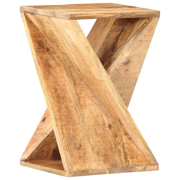 vidaXL Side Table Natural mango wood Solid mango wood Side Table Square