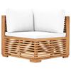 vidaXL 5 Piece Garden Lounge Set with Cushions Solid Teak Wood
