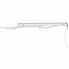 vidaXL Awning Frame Retractable White 8.20 x 6.56 ft Metal